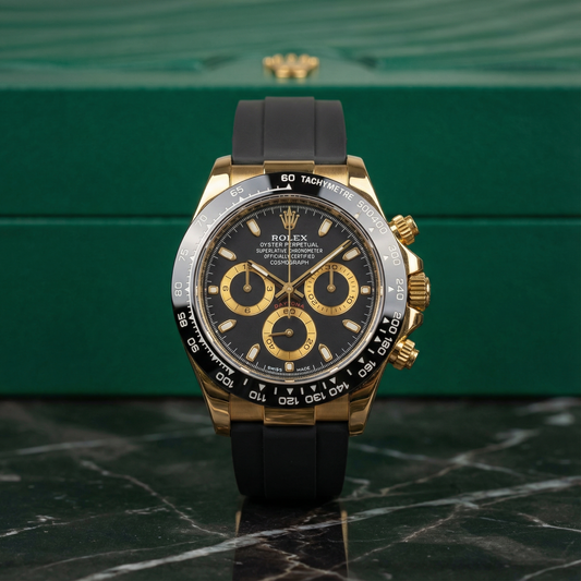 Rolex Oyster Perpetual Black & Gold