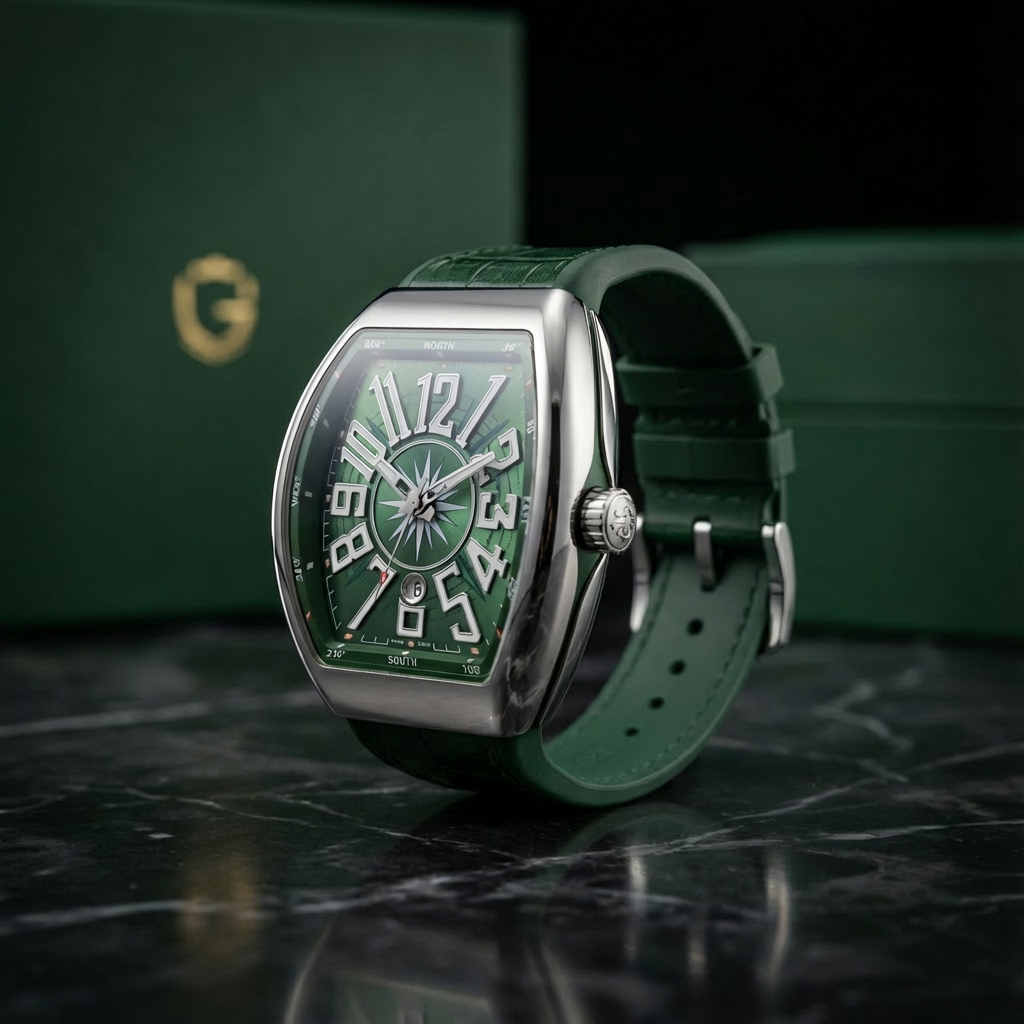 Frank Muller Vanguard Compass style Green